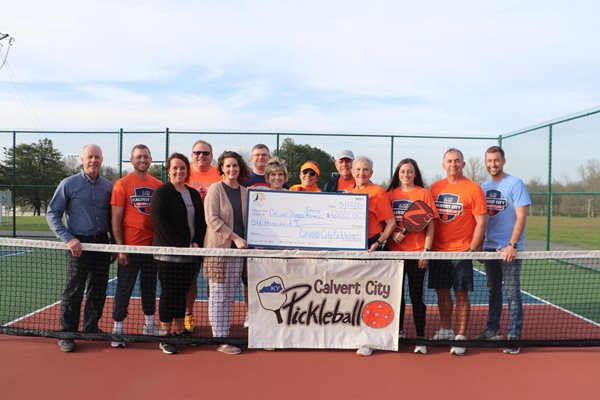 Calvert Pickelballers make big donation to benefit Marshall County families