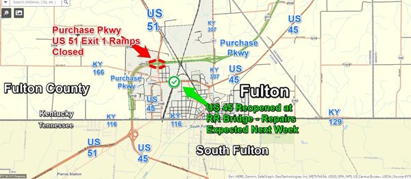 KYTC reopens railroad bridge in Fulton