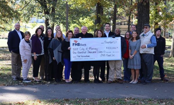 FNB Bank donates to Murray's Central Park renovation project