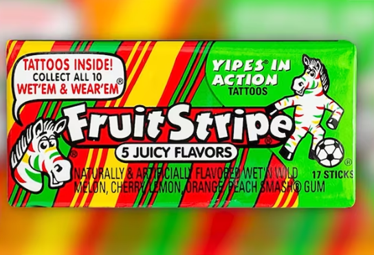Fruit Stripe gum ends its 55-year run as iconic childhood treat