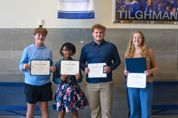 DAR recognizes four Tilghman High School students