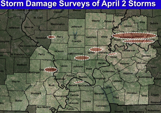 National Weather Service to survey storm damage for possible tornadoes