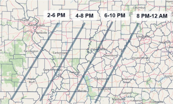 Severe thunderstorm watch issued until 9 PM