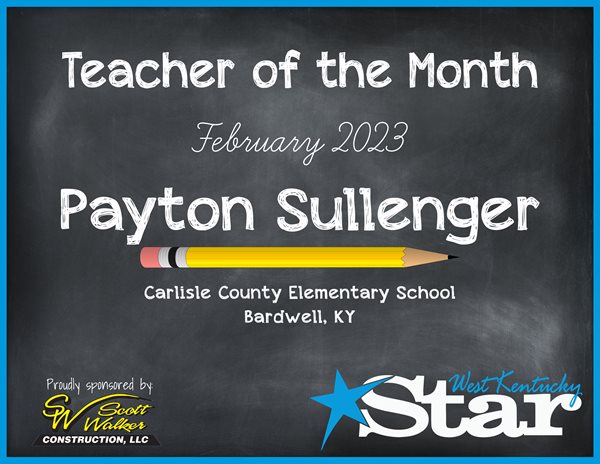 Carlisle Elementary’s Sullenger named Teacher of the Month
