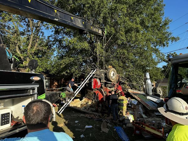 Semi crash closes Said Road in the Reidland area