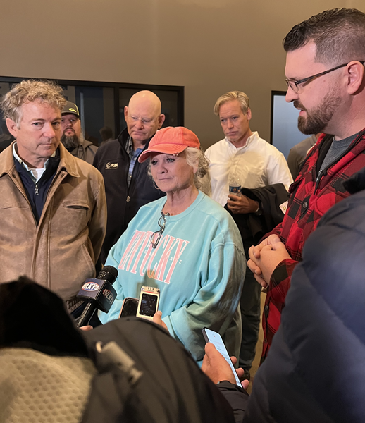 U.S. Senator Rand Paul in Mayfield today
